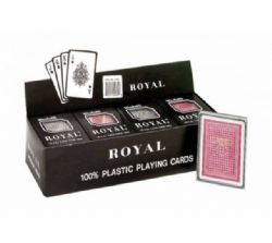 ROYAL - CARTES À JOUER 100 % PLASTIQUE DE TAILLE POKER ASST